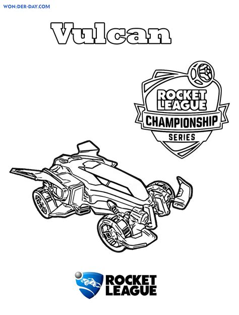 Coloriage Rocket League Sur Wonder Day