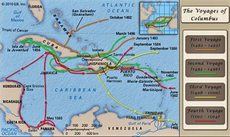 Christopher Columbus Voyage Map World Map 07