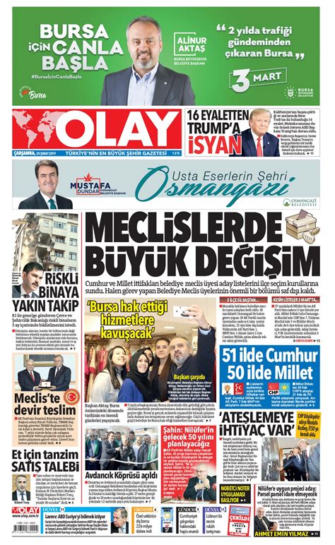 Olay Gazetesi Olay Bursa Haberleri Bursa Bursaspor Güncel Magazin