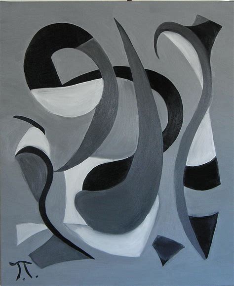 Black And White Cubist Dance Painting By Troy Thomas Fine Art America