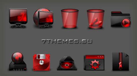Red Icons иконки для Iconpackager