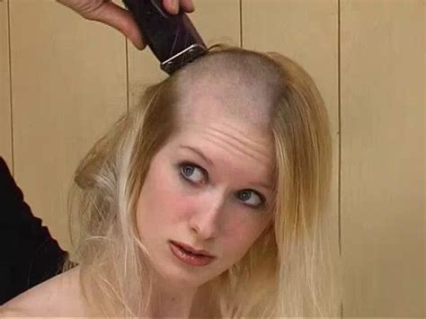 Pin On Bald Women Covered In Shaving Cream 1