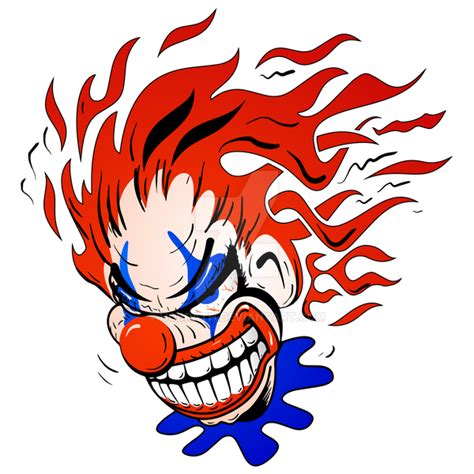 psycho crazy clown cartoon by hobrath on deviantart