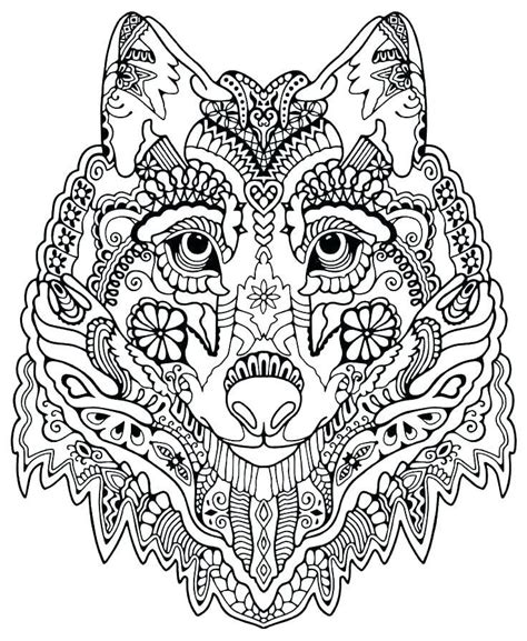 Larger sized hand cut geometric animal figure papercutting from a single sheet of paper, mounted on high quality quality card. Wolf Coloring Pages for Adults - Best Coloring Pages For ...