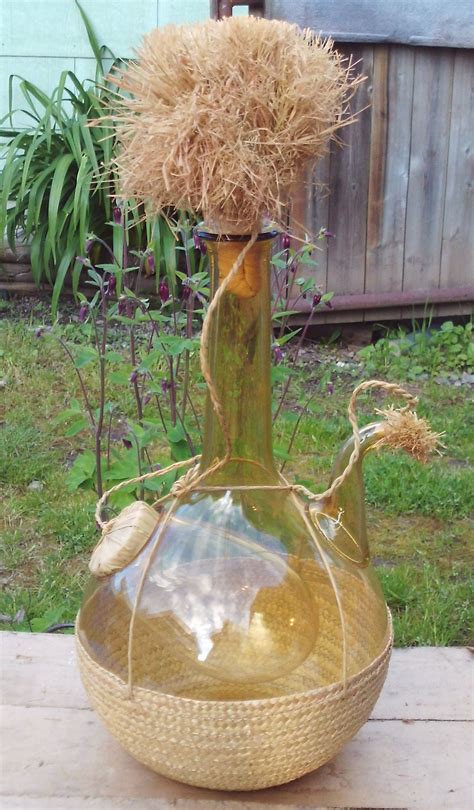 Wine Decanter With Ice Chamber In Jonquil Yellow Made In