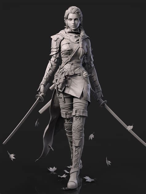Female Character Concept 3d Model Character Character Modeling Character Art Zbrush