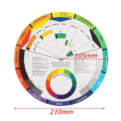 Artists Colour Wheel Mixing Colour Guide 105mm Pocket Artist Colour ...