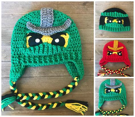 Crochet A Ninjago Helmut Or Hat Pattern Comes In Two Fun Styles