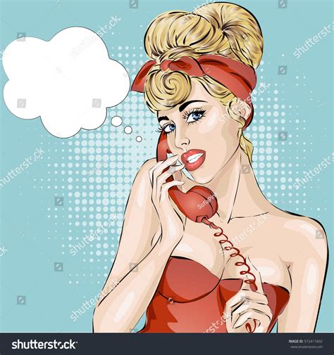 Une Femme Sexy Pin Up Répond à Image Vectorielle De Stock Libre De