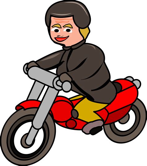 Motorcycle Clipart Cartoon Character Motorcycle Cartoon Character