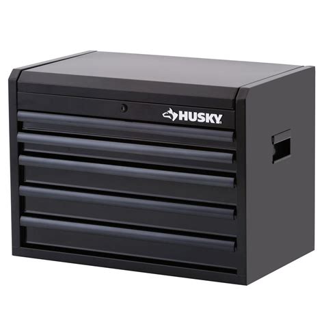 Husky 26 In 5 Drawer Tool Chest Black H5ch2r The Home Depot