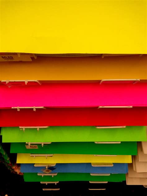 Colorful Posterboard Display In Store Picture Free Photograph