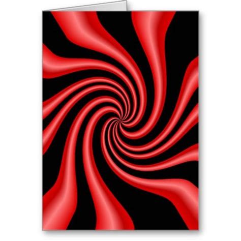 Black And Red Swirl Greeting Card In 2021 Black And Red