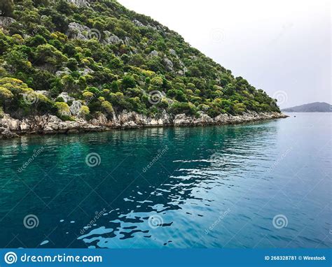 Turquoise Water Of The Mediterranean Sea Aegean Sea Turkey Bodrum