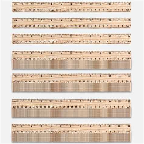 Buy Asibt 30 Pack Wooden Rulers Student Rulers Wood School Rulers