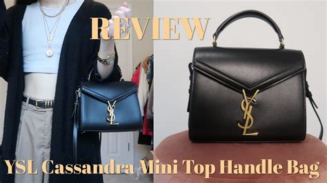 ysl cassandra mini top handle bag unboxing and first impressions 🖤 youtube