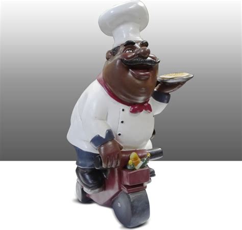 4.2 out of 5 stars. Black Chef Kitchen Statue On Bike Table Art Decor - Traditional - Dining Tables - by Table Art Decor