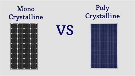 Mono Vs Poly Solar Panels Whats The Difference Youtube