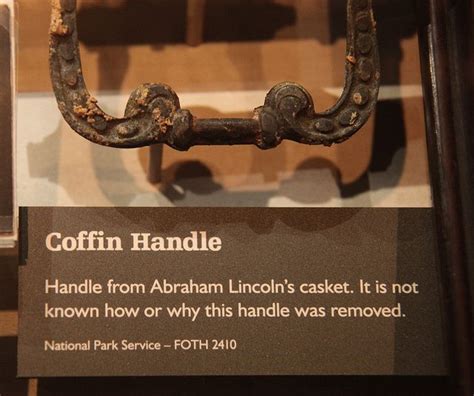 Lincoln Coffin Handle Abraham Lincoln Assassination Museum Peterson