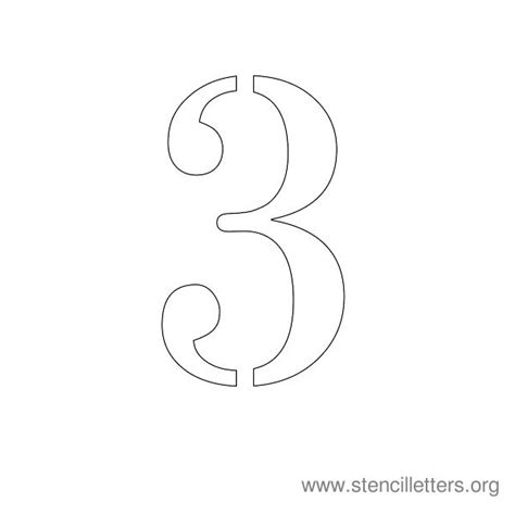 Free Printable Number Stencils For Painting Printable