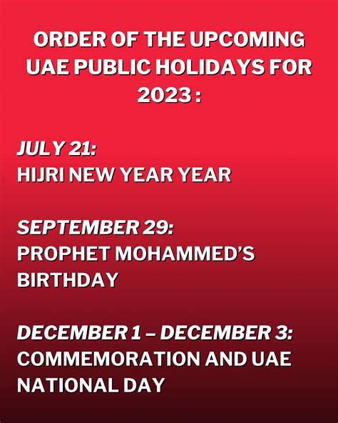 The Next Uae Public Holiday Is Just Short Weeks Away