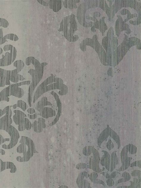 Gray Empress Damask Wallpaper Damask Wallpaper Home Wallpaper Wallpaper