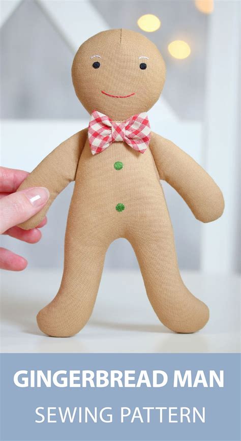 【digital】pdf Gingerbread Man Doll Sewing Pattern Shop Vechernieposidelki Diy Tutorials