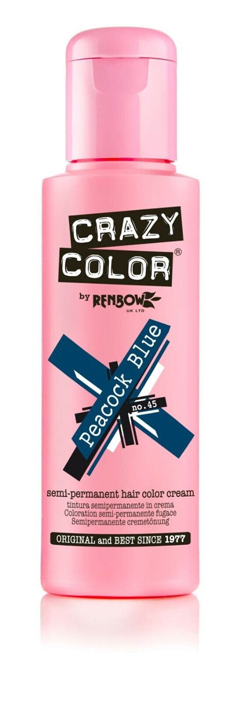 Crazy Color Semi Perm Conditioning Hair Dye Colour Temporary Wash In
