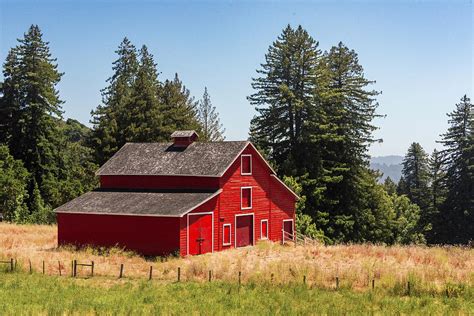 Red Barn California Countryside Photograph By Connie Mitchell Pixels
