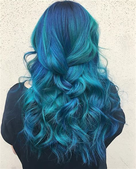 Ocean Bluesgoodhousemag Blue Ombre Hair Hair Color Purple Green Hair