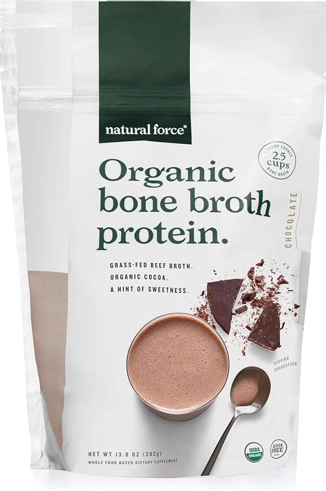 Amazon Com Organic Bone Broth Protein Powder Best Tasting Chocolate