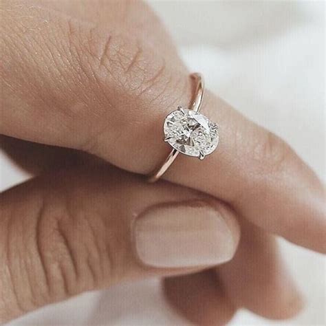 You can set oval diamonds to be halo, solitair or something more. R I N G S // This Oval Solitaire 1.5 carat diamond ...