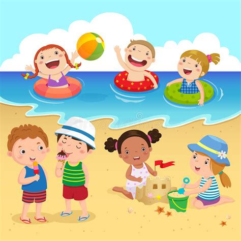 Check spelling or type a new query. Happy Kids Having Fun On The Beach Stock Vector ...