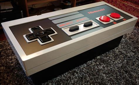 Rlive The Era Of 80s Video Games With Nes Controller Coffee Table