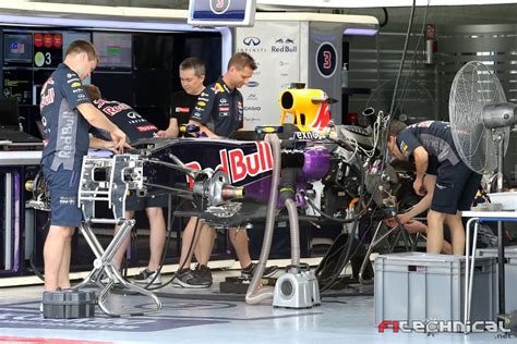 Red Bull Racing Rb11 Being Prepared In The Pit Garage Photo Gallery