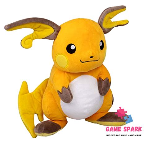 2021 New Pokemon Raichu Plush Stuffed Animal Toy Large 12 Etsy