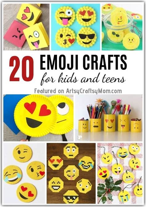 20 Emoji Crafts For Kids And Teens World Emoji Day Crafts