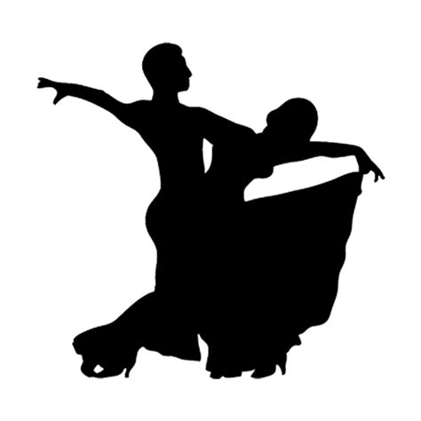 Ballroom Dance Waltz Foxtrot Dance Etiquette Silhouette Png Download