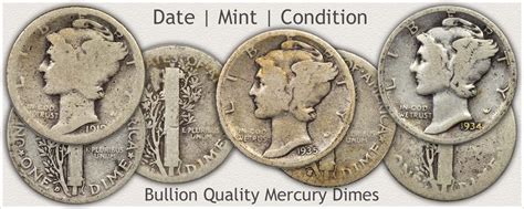 Examples Of Mercury Dimes In Bullion Quality Condition Rare Coins Worth Money Old Coins Worth