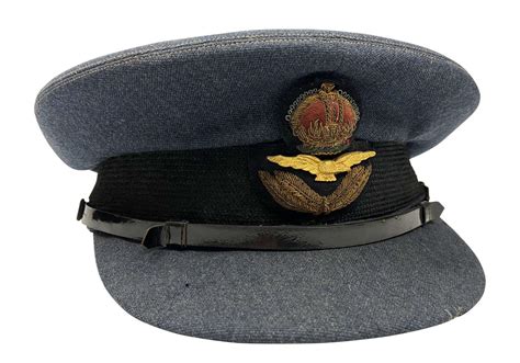 Original Ww2 Raf Officers Peaked Cap By Alkit