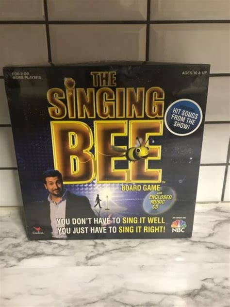 The Singing Bee Board Game With Music Cd Very Good Condition Ebay