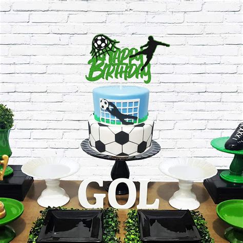 Soccer Birthday Cake Topper Soccer Party Decoration Soccer Etsy