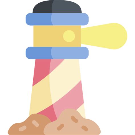 Lighthouse Kawaii Flat Icon