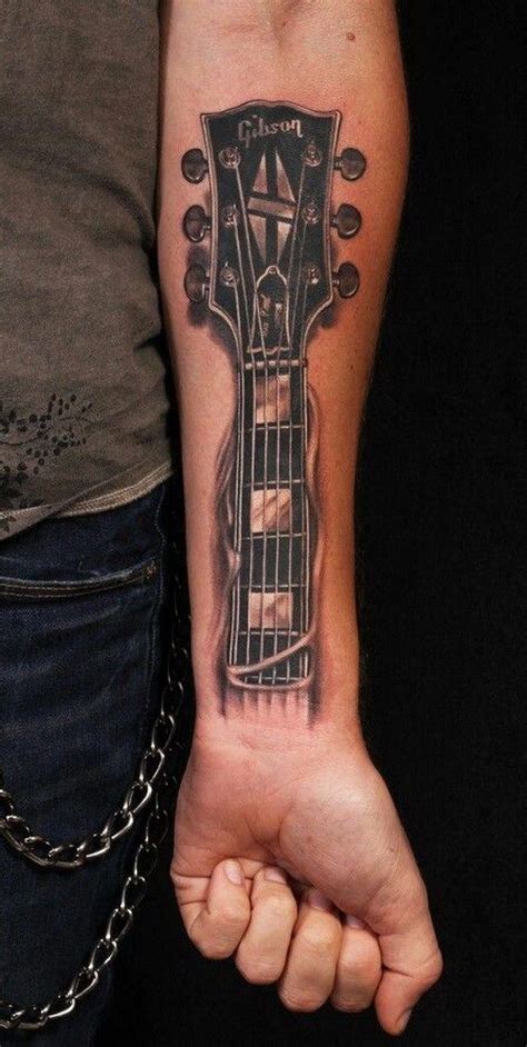 30 Awesome Forearm Tattoo Designs Music Tattoo Designs Guitar Tattoo