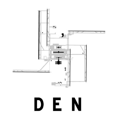 Denver International Airport Diagram Poster By Vidicious Denver