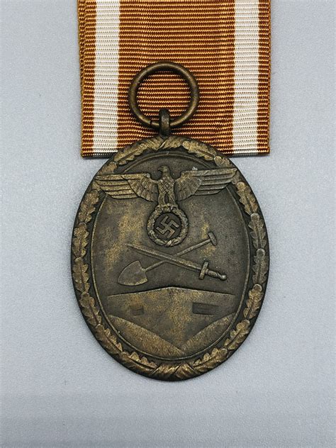 Ww2 West Wall Medal By Karl Poellath I Ww2 German Militaria