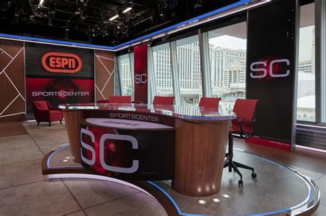 New Espn Studio At The Linq The Set Of The Daily Wager At The Espn