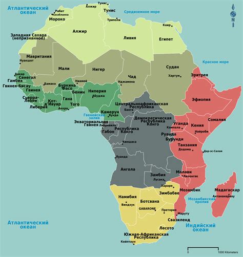 Africa Regions Map With Single Countries Blackdoctororg Images