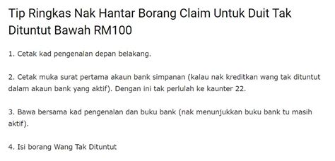So, duit tu nak guna untuk kenduri nanti. Cara Untuk Anda Semak Wang Tak Dituntut Daripada Akaun ...