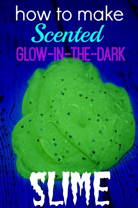 How To Make Scented Glow In The Dark Slime Essential Oils Sensory